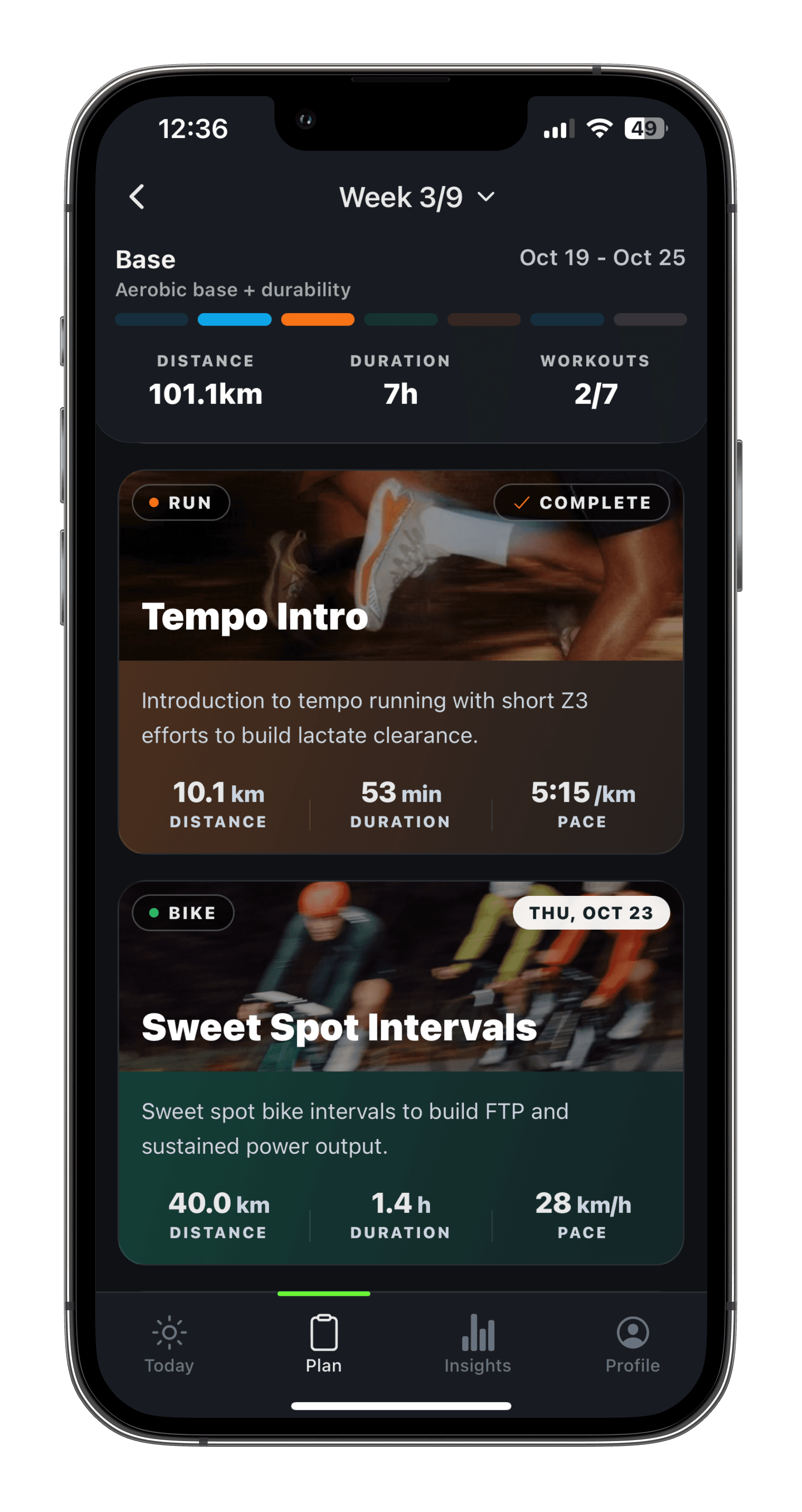 kovaa custom training plan