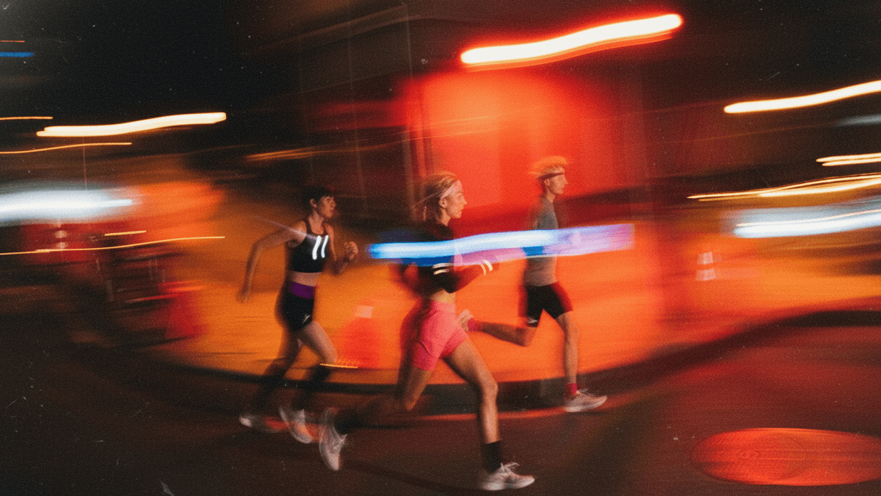 kovaa athlete training at night